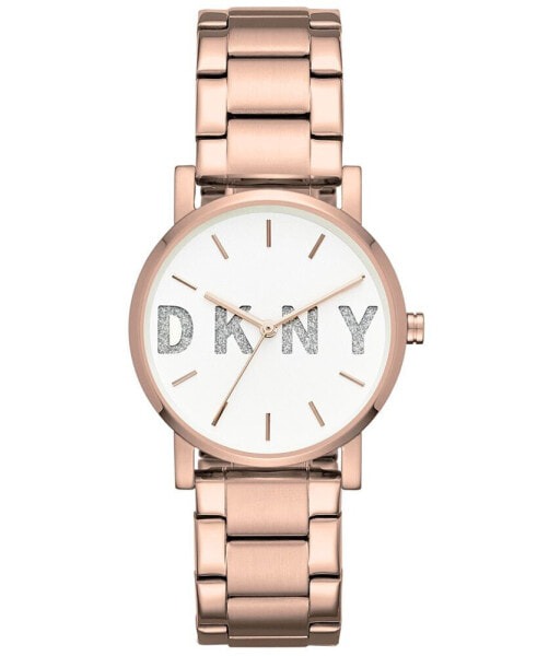 Women's SoHo Rose Gold-Tone Stainless Steel Bracelet Watch 34mm, Created for Macy's