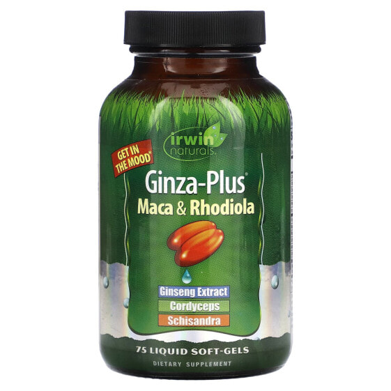 Ginza-Plus, Maca & Rhodiola , 75 Liquid Soft-Gels