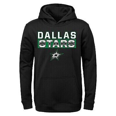 NHL Dallas Stars Boys' Poly Fleece Hooded Sweatshirt - L