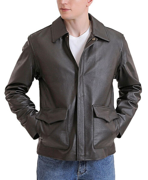 Men Raider Indy-Style Leather Legend Jacket