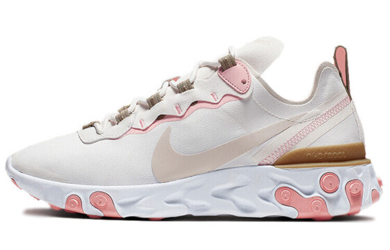 Кроссовки для бега Nike React Element 55 WMNS Бело-розовые
