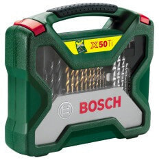 Bosch X-Line - Drill - Drill bit set - Masonry,Metal,Wood - High-Speed Steel (HSS) - Hex shank - 50 pc(s)