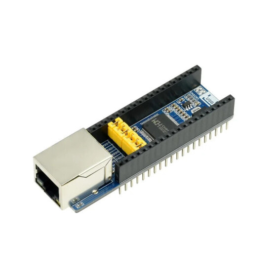 Конвертер Ethernet 10/100 Мбит/с - UART для Raspberry Pi Pico - Waveshare 20410