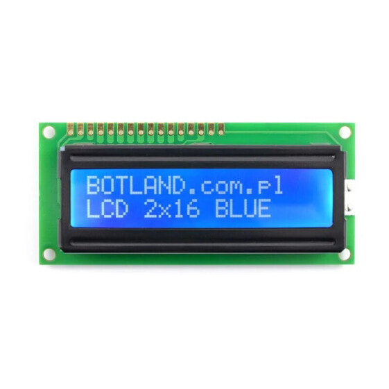 LCD display 2x16 blue characters