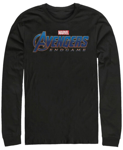 Marvel Men's Avengers Endgame Logo, Long Sleeve T-shirt