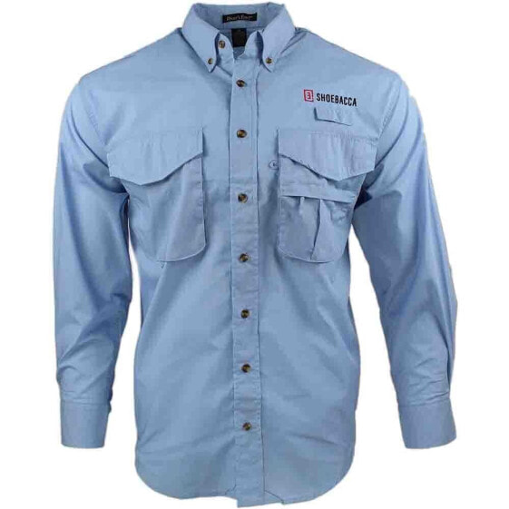 Рубашка SHOEBACCA Guide Button Up Blue Casual