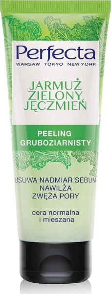 Perfecta Oczyszczanie Peeling gruboziarnisty Jarmuż i Zielony Jęczmień 75 ml