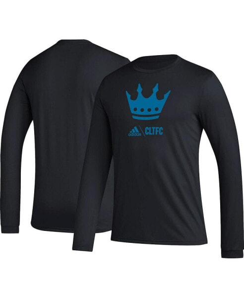 Men's Black Charlotte FC Icon Long Sleeve T-shirt