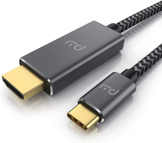 CSL - USB C to HDMI Cable 2.0-1 m - 4k UHD 3840 x 2160 4K @ 60Hz - 3D Capable - Thunderbolt 3 Compatible with MacBook Pro MacBook Air iMac iPad Surface Book Samsung Galaxy
