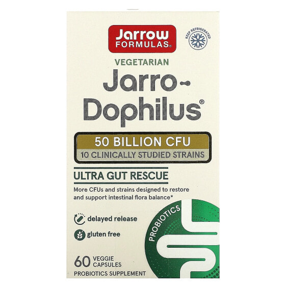 Капсулы для пищеварительной системы Jarrow Formulas Jarro-Dophilus, 50 миллиардов КФЕ, 60 штук