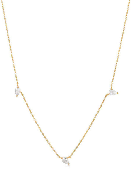 ANIA HAIE NAU007-02YG Afterglow Ladies necklace with white sapphire Gold 14K, adjustable