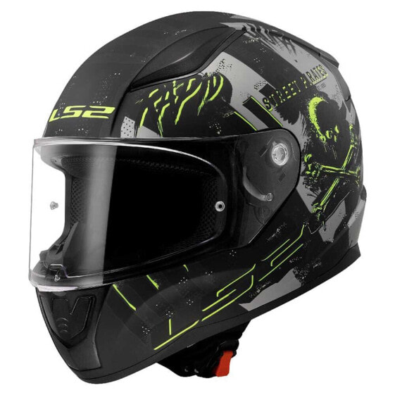 Шлем для мотоциклистов LS2 FF353 Rapid II Pirates Titanium Full Face