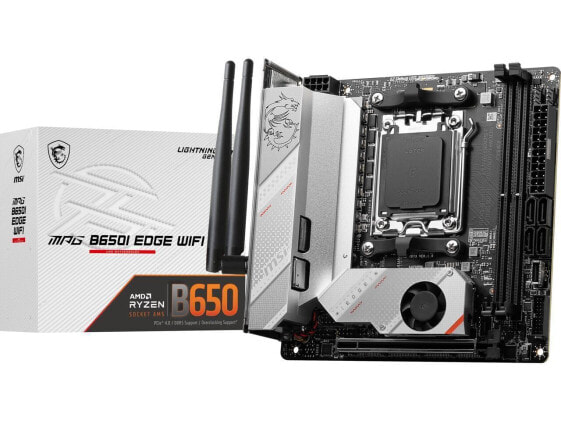 MSI MPG B650I EDGE WIFI AM5 AMD B650 SATA 6Gb/s DDR5 Mini ITX Motherboard