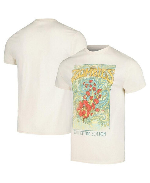 Men's Cream The Zombies Time of the Season Distressed Graphic T-shirt