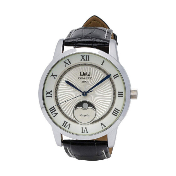 Наручные часы Gevril gV2 Men's Contasecondi Black Leather Automatic Strap Watch 43 mm.