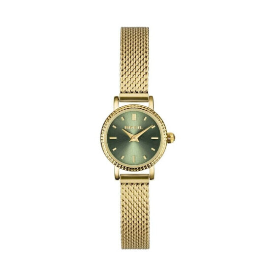 Женские часы Breil TW2002 Зеленые Золотые
