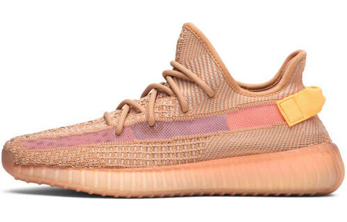 Кроссовки Adidas Yeezy 350 V2 Clay (Коричневый, Розовый)