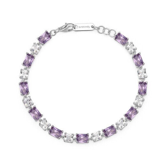 Fancy Magic Purple cubic zirconia silver bracelet FMP26