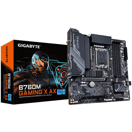 GIGABYTE B760M Gaming X AX, Intel B760 Mainboard - Sockel 1700, DDR5