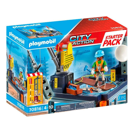 Игровой набор Playmobil Начальный комплект Строительство с краном