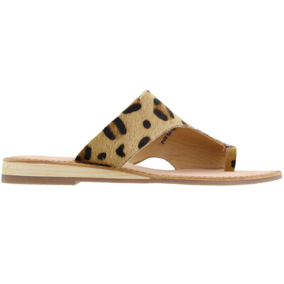 COCONUTS by Matisse Whitney Leopard Flat Womens Size 5 B Casual Sandals WHITNEY