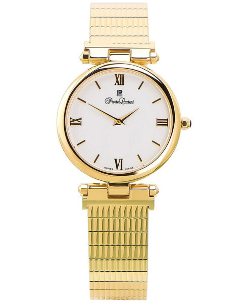 Women's Swiss Stainless Steel & Gold-Plated Stainless Steel Strap Watch 24mm