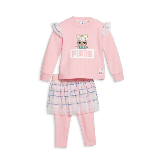 Puma Laughing Out Loud X TwoPiece Crew Neck Sweatshirt & Tutu Legging Set Toddle