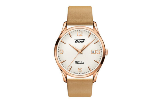 Часы Tissot Gentleman 40mm White Steel Leather T1184103627701