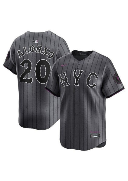 Men's Graphite Pete Alonso New York Mets 2024 City Connect Limited Player Jersey
