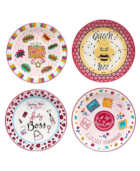 Lolita Lady Boss 4 Piece Dessert Plate