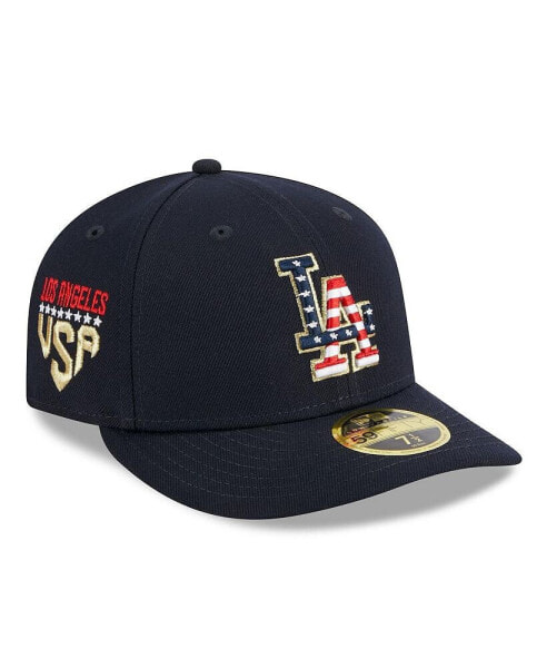 Men's Navy Los Angeles Dodgers 2023 Fourth of July Low Profile 59FIFTY Fitted Hat