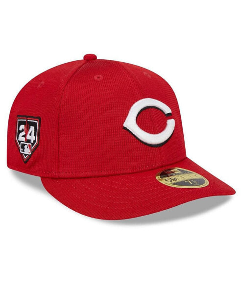 Men's Red Cincinnati Reds 2024 Spring Training Low Profile 59FIFTY Fitted Hat
