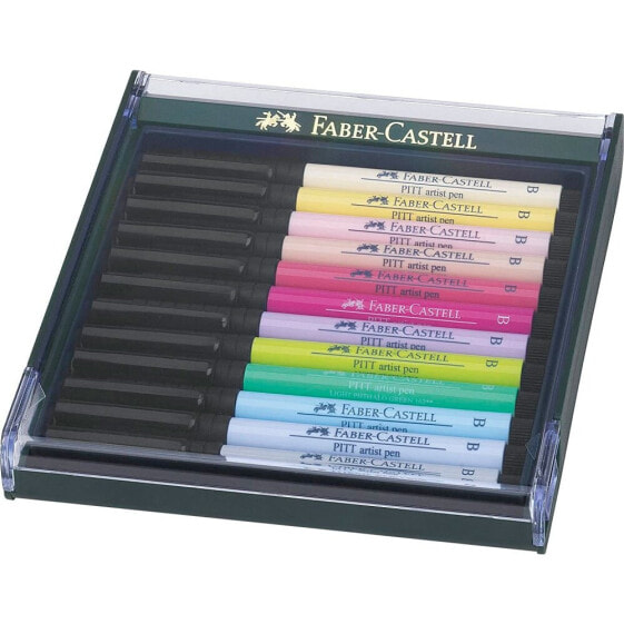 Фломастеры Faber-Castell Pitt 12 Тон Pastel
