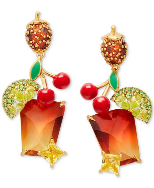 Gold-Tone Sweet Treasures Drop Earrings