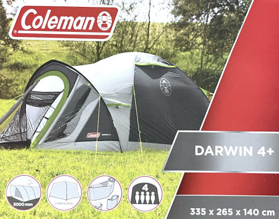 Coleman Darwin 4 Plus Personen Outdoor Zelt schwarz / grün 2176905