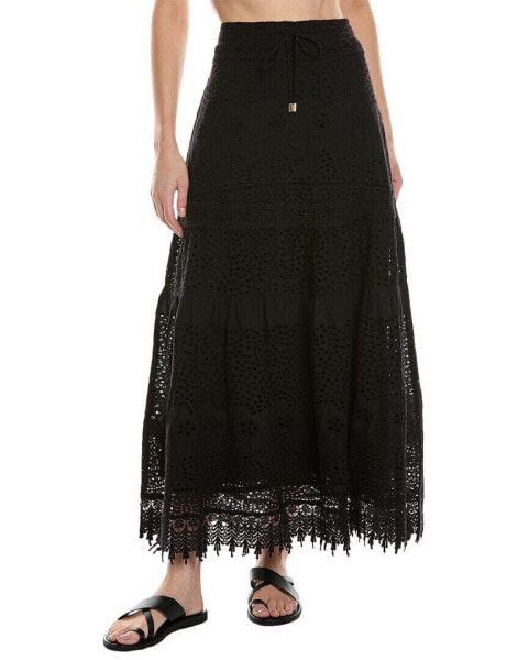 Melissa Odabash Alessia Maxi Skirt Women's Black L