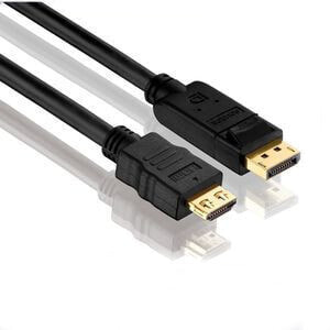 Кабель DisplayPort - HDMI, 3 м, золотые разъемы, черный PureLink PI5100-030 - Male/Male