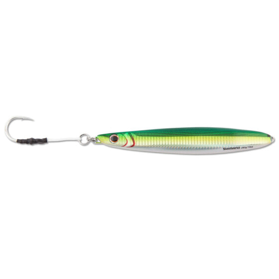 Shimano Green-Silver BUTTERFLY FLAT-SIDE Jigs (BFLFS140GS) Fishing