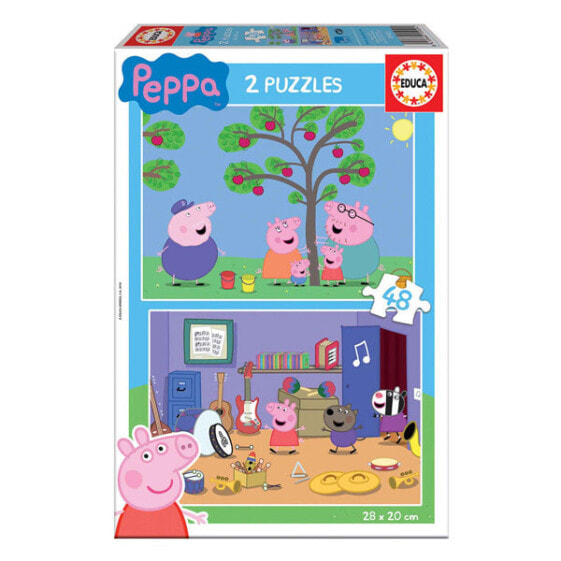 Children's puzzle Educa Peppa Pig (2 x 48 pcs)