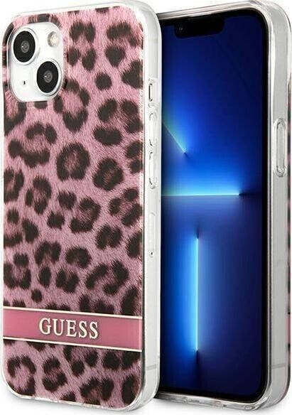 Guess Guess GUHCP13SHSLEOP iPhone 13 mini 5,4" różowy/pink hardcase Leopard