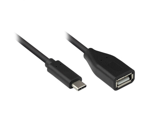 Good Connections 2511-OTG2 - 0.1 m - USB C - USB A - USB 2.0 - 480 Mbit/s - Black