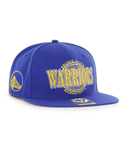 Men's Royal Golden State Warriors High Post Captain Snapback Hat