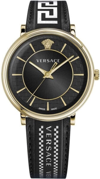 Versace Herren Armbanduhr V-CIRCLE Armband Leder VE5A019 21