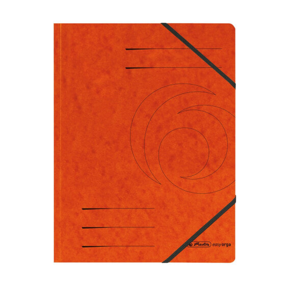 Herlitz 972463 - Conventional file folder - A4 - Cardboard - Orange - Matt - 1 pc(s)