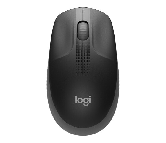 Logitech M190 Full-size wireless mouse - Ambidextrous - Optical - RF Wireless - 1000 DPI - Charcoal