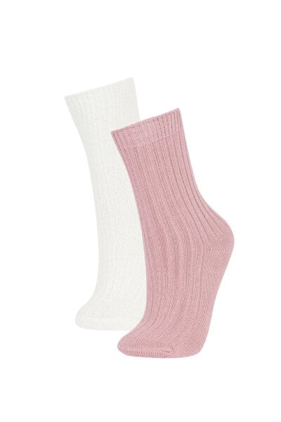 Kadın 2'li Pamuklu Kışlık Çorap Y7654azns