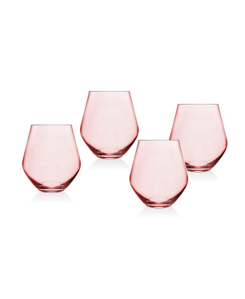 Meridian Blush Stemless - Set of 4