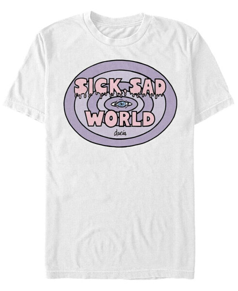 Men's Pastel Sick Sad World Eye Logo Short Sleeve T- shirt