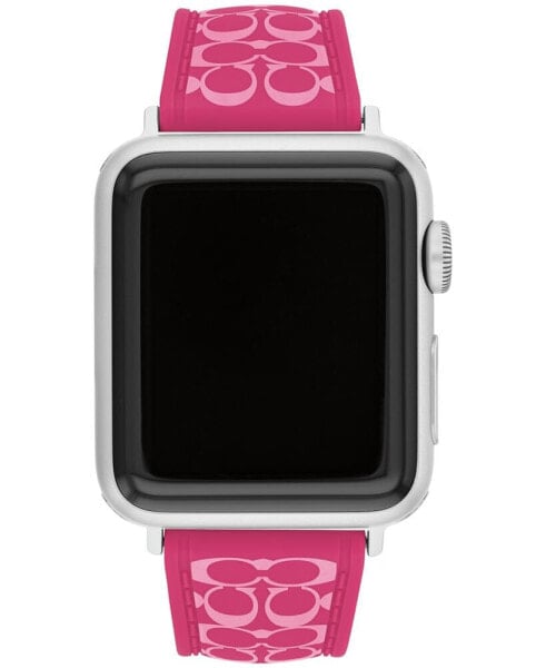 Women's Pink Silicone Apple Watch Strap 38mm, 40mm, 41mm