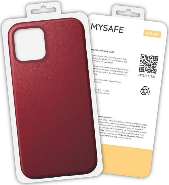 Mysafe MYSAFE ETUI SKIN IPHONE 13 PRO MAX BORDOWY PUDEŁKO